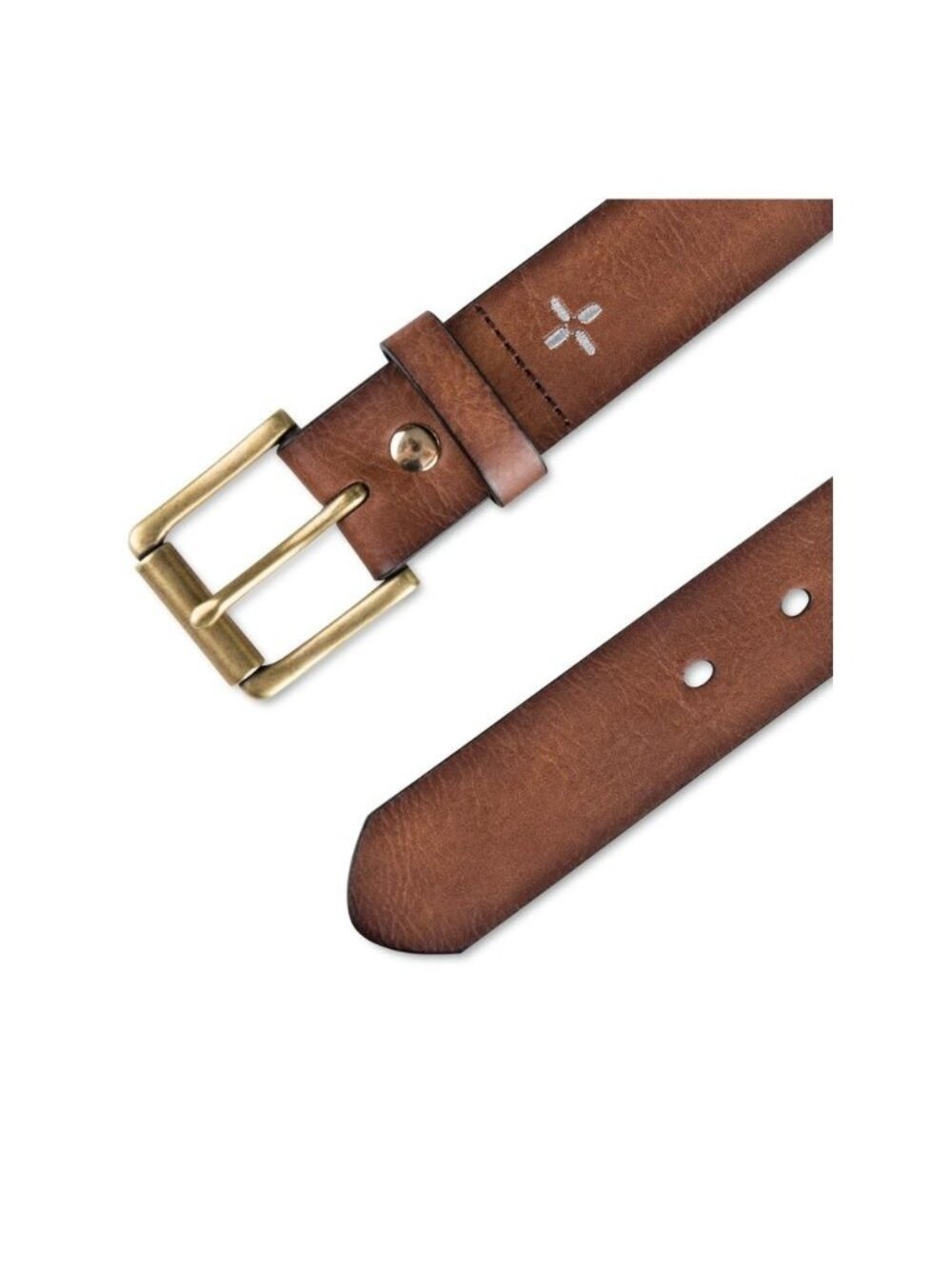 Sun + Stone SUN STONE Mens Brown Adjustable Faux Leather Casual Belt Size L